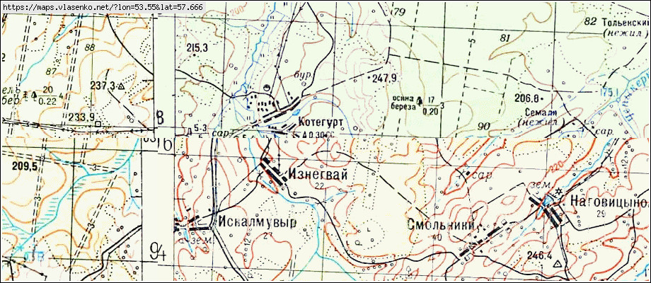 Старая карта глазовского района удмуртской республики