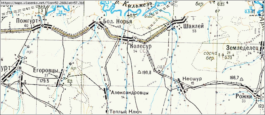 Карта кильмези с улицами и номерами домов