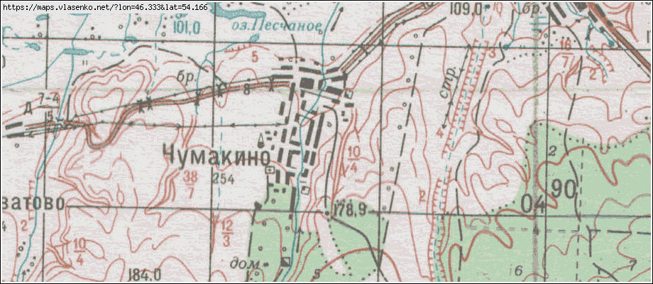 Карта топографическая ульяновской области подробная