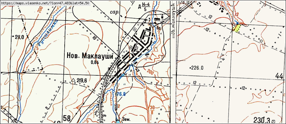 Маклауши ульяновская область карта