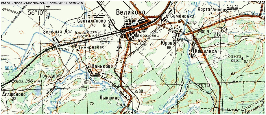 Гороховецкий район владимирская область карта