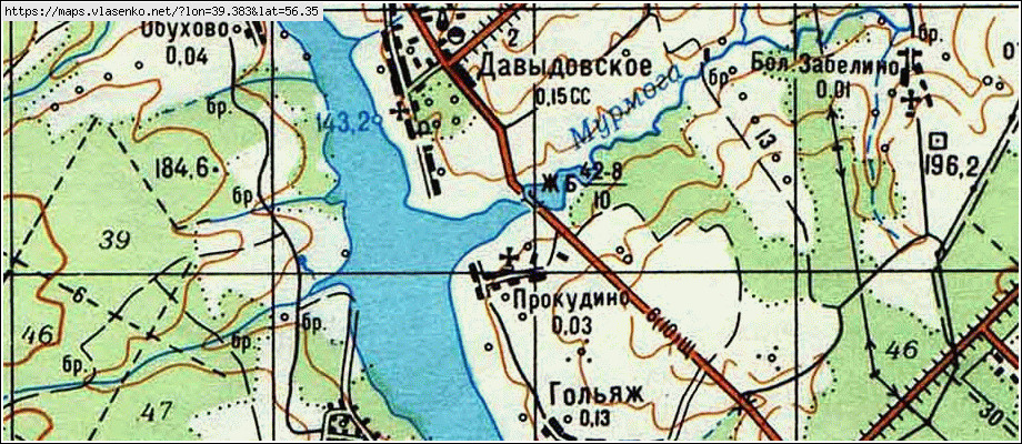 Кольчугино старая карта