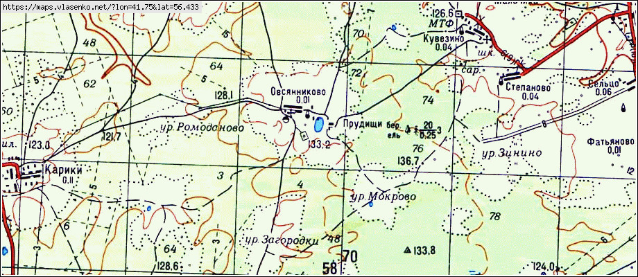 Карта коврова и ковровского района