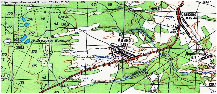 Карта меленковского района старая