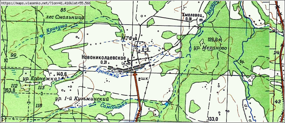 Карта меленковского района старая