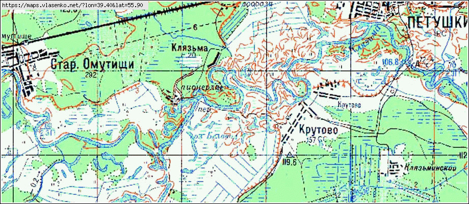 Карта глубин владимирской области