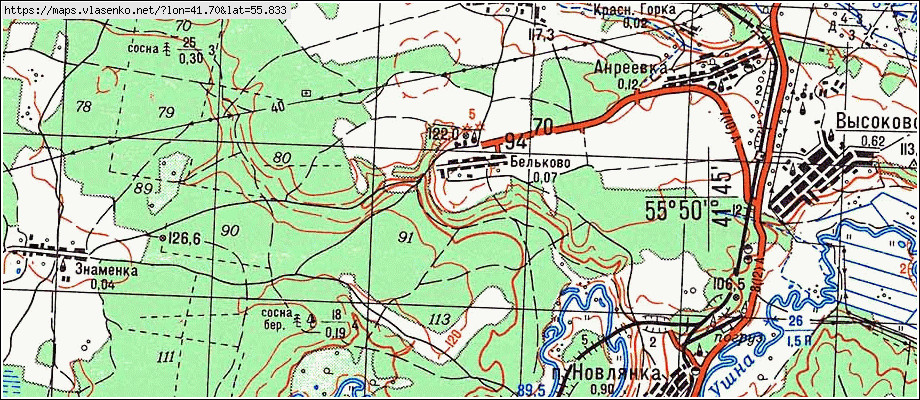 Карта селивановского района владимирской области подробная с деревнями