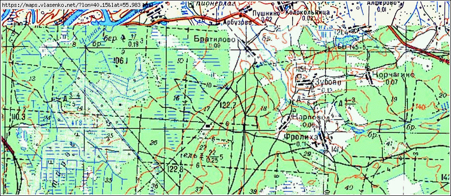 Собинский район карта спутник