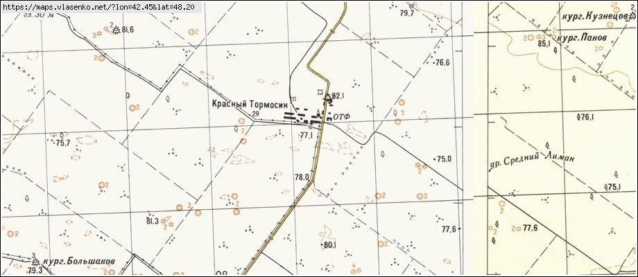 Карта чернышковского района