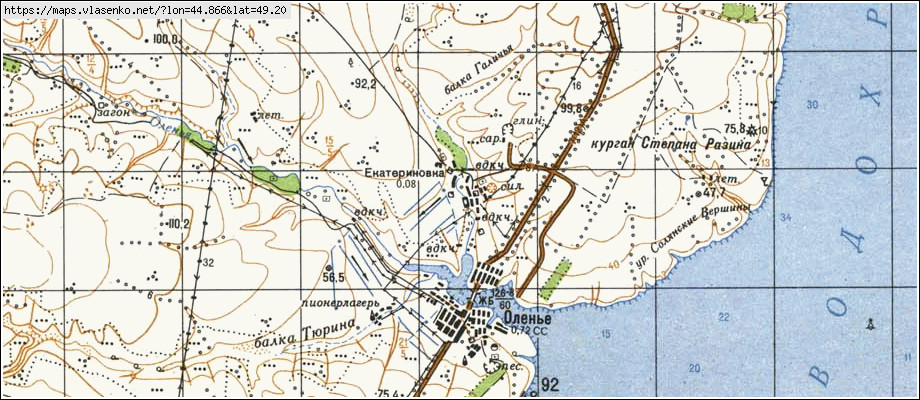 Карта ЕКАТЕРИНОВКА, Волгоградская область, Дубовский район