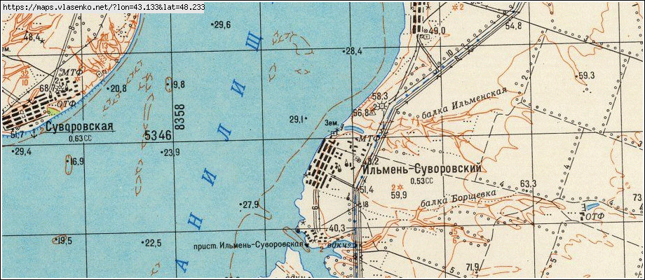 Карта ИЛЬМЕНЬ-СУВОРОВСКИЙ, Волгоградская область, Октябрьский район