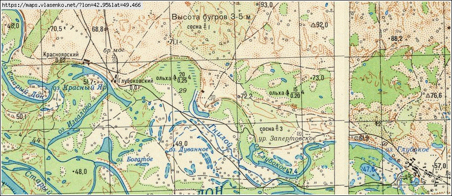 Карта СЫЧЕВСКИЙ, Волгоградская область, Серафимовичский район