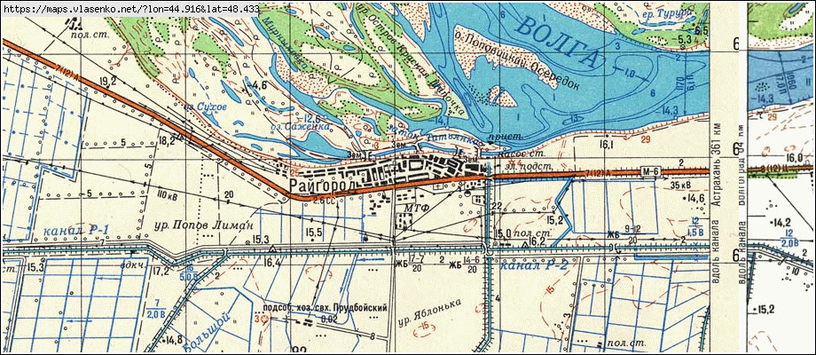 Старая карта волгограда