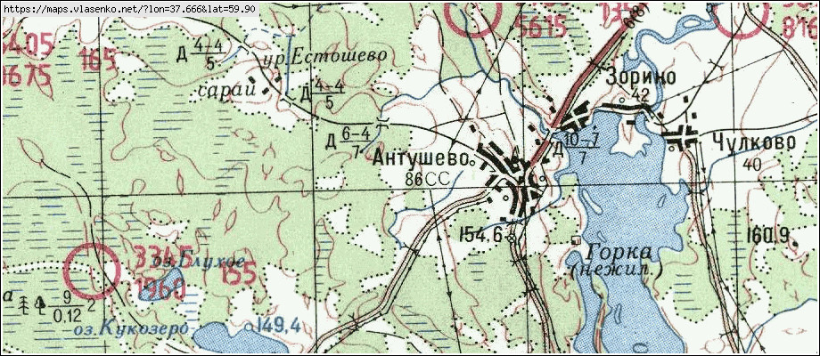 Белозерск карта спутник