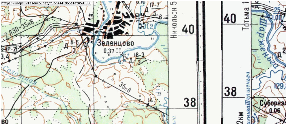 Карта никольского района вологодской области подробная