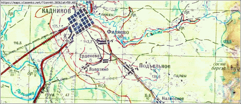 Кадников вологодская область карта