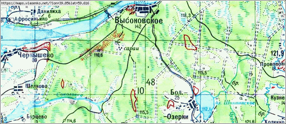 Кубенское сельское поселение карта