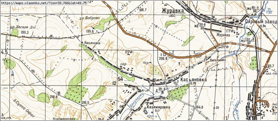 Карта осадков кантемировка