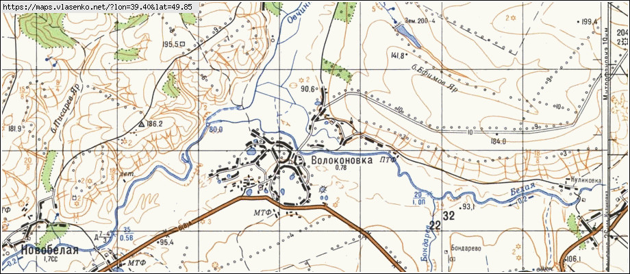 Карта кантемировки воронежской области