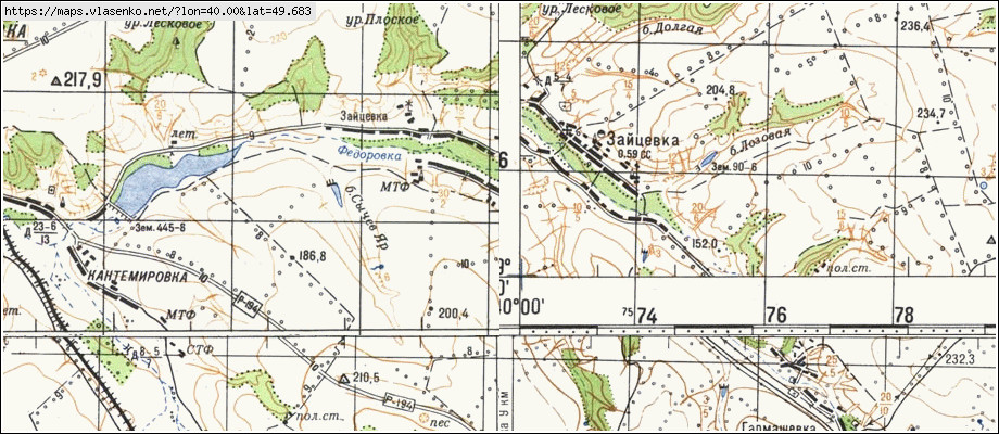 Карта кантемировки воронежской области