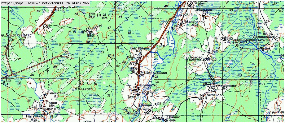 Карта осадков березино