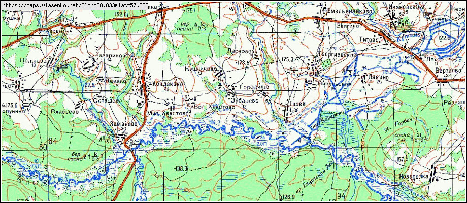 Борисоглебск карта спутниковая