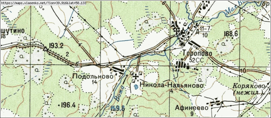 Старая торопа тверская область карта