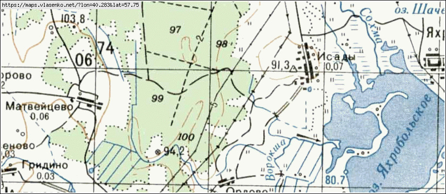 Карта с орлово