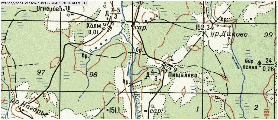 Карта холм новгородская область карта - 89 фото