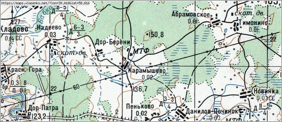 Карта карамышево тульской области