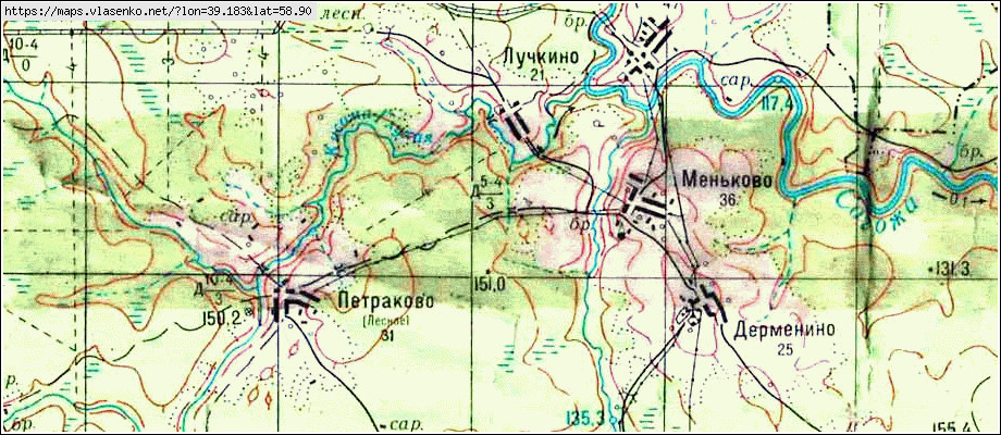 Пошехонский уезд карта