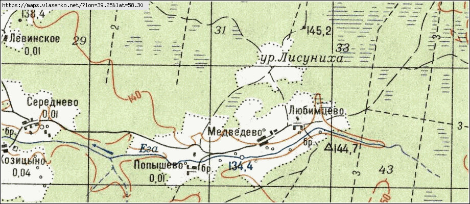 Пошехонский уезд карта