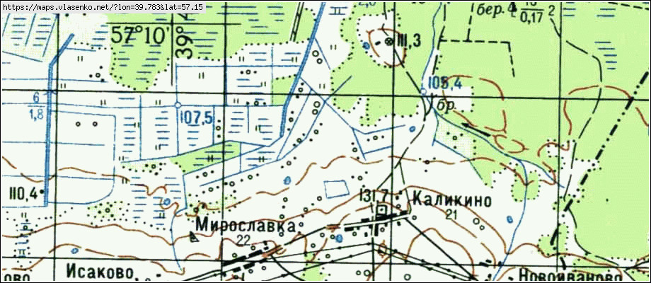 Карта каликино нижегородская область