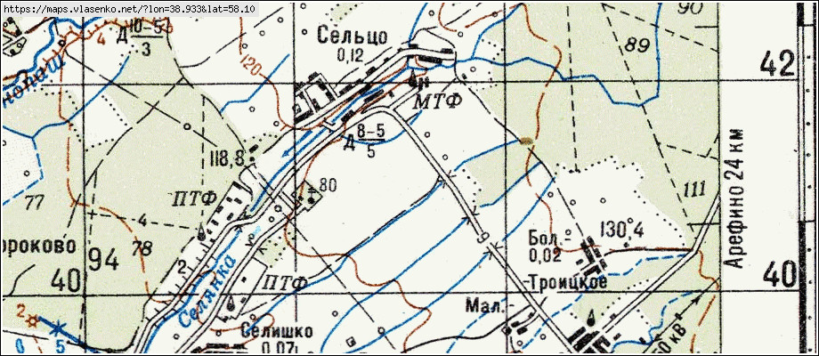 Карта сельцо брянской области с улицами