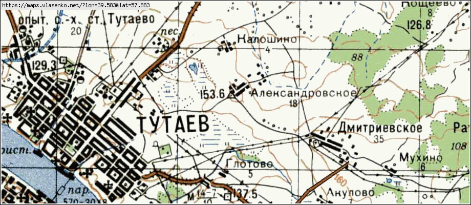 Спутниковая карта тутаевского района ярославской области