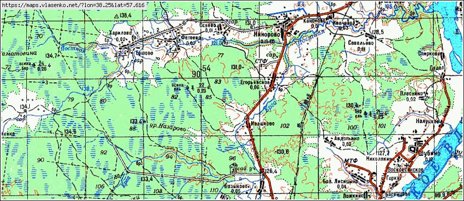 Карта яросл обл