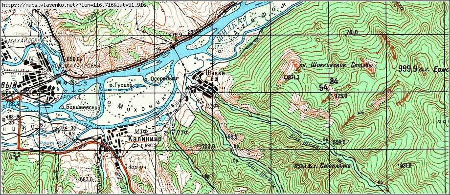 Карта забайкальского края урульга