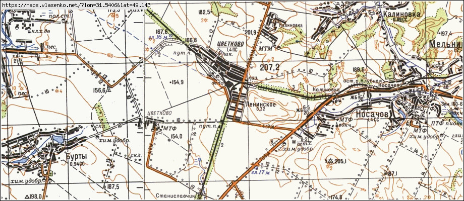 Карта ЛЕНІНСЬКЕ, Черкаська область, Смілянський район