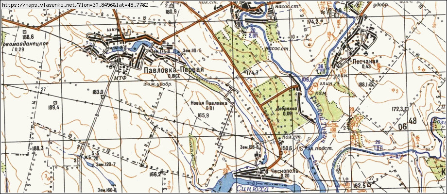 Карта НОВА ПАВЛІВКА, Черкаська область, Тальнівський район