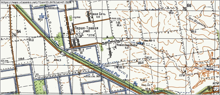 Карта криворожского района днепропетровской области