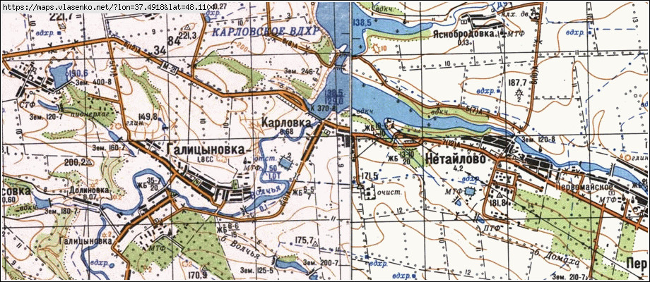 Карловское водохранилище донецкая область карта