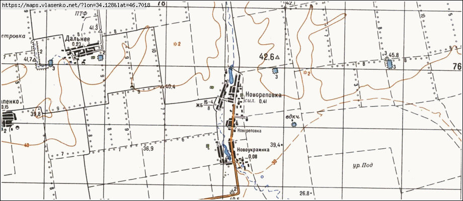 Карта НОВОРЕПІВКА, Херсонська область, Новотроїцький район