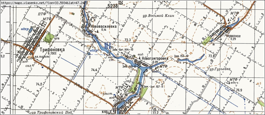 Карта НОВОГРИГОРІВКА, Херсонська область, Великоолександрівський район
