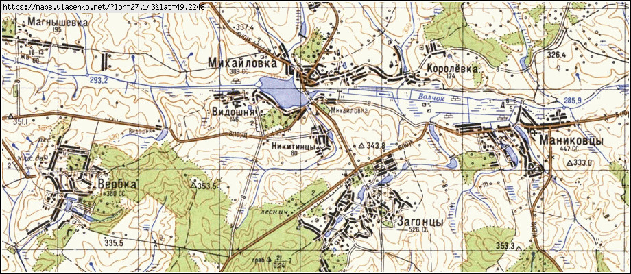 Карта МИКИТИНЦІ, Хмельницька область, Ярмолинецький район