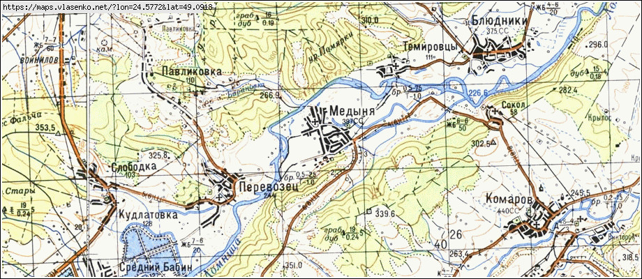 Карта МАЙДАН, Івано-Франківська область, Тисменицький район