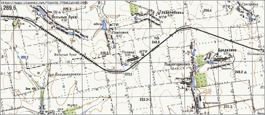 Карта ПОЛЯНА, Кіровоградська область, Бобринецький район