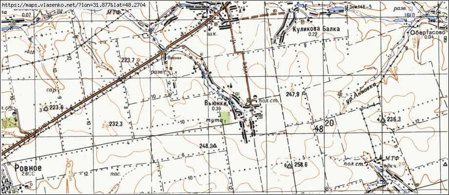 Карта В'ЮНКИ, Кіровоградська область, Новоукраїнський район