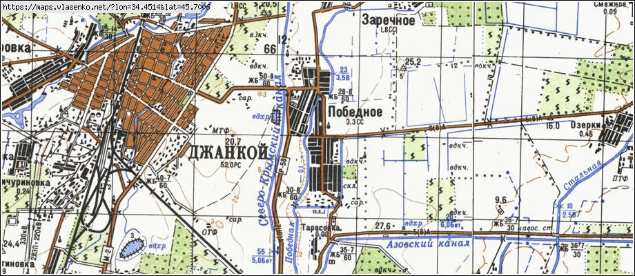 Карта джанкойского района крыма подробная