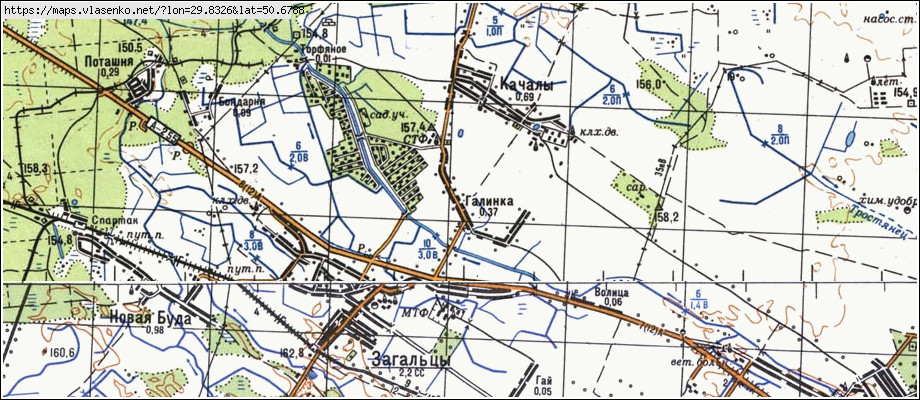 Карта ГАЛИНКА, Київська область, Бородянський район