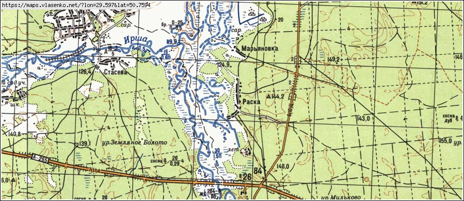 Карта РАСКА, Київська область, Бородянський район